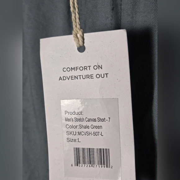 Men's NWT Free Fly Stretch Canvas Shorts, Size Large - Picture 4 of 4